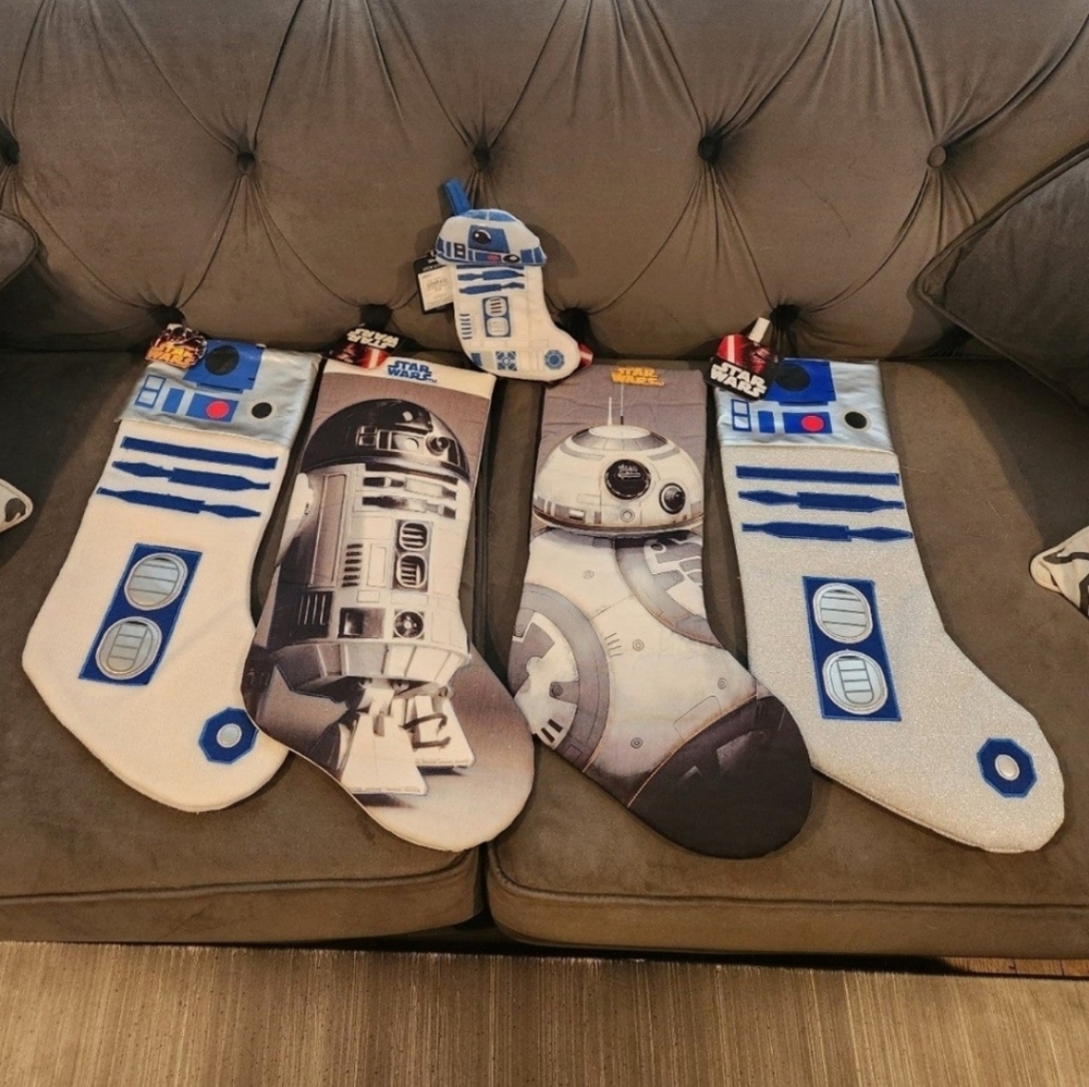 Star Wars R2-D2 BB-8 Droid Christmas Stocking Lot